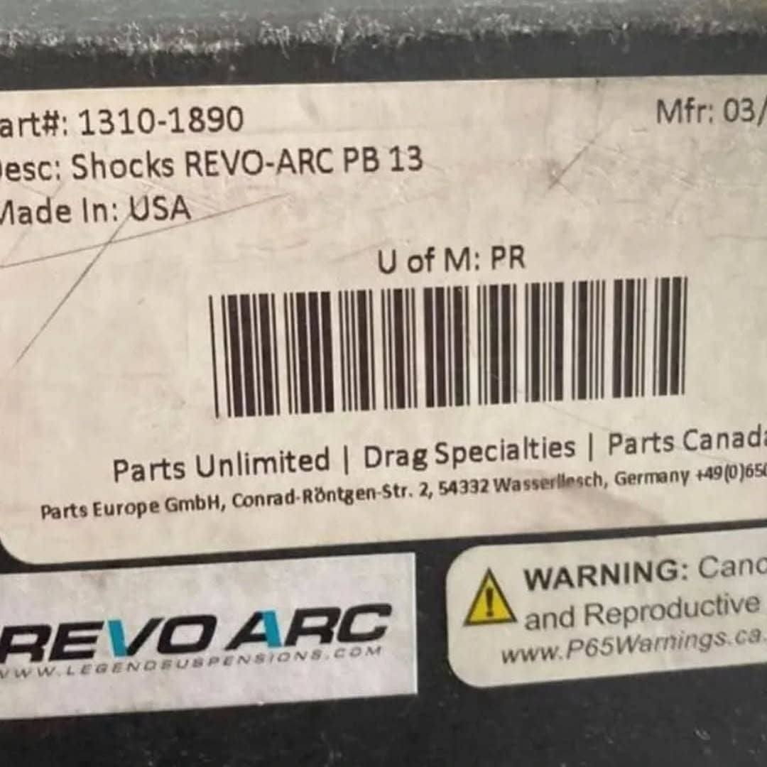 legend revo arc 13.5” rear suspension